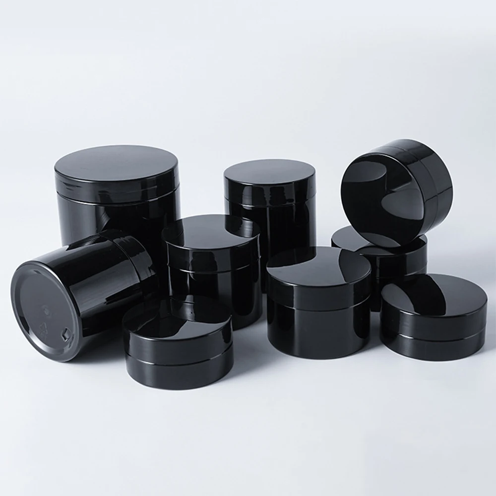 50ml 100ml 200ml 250ml pusty słoik na krem z pokrywką plastikowa butelka na krem do makijażu maska do twarzy pomada pojemnik na kosmetyki wielokrotnego napełniania