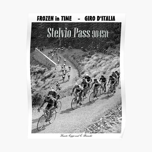 Giro D Italia Vintage Stelvio Pass Bic  Poster Room Decoration Print Home Decor Picture Mural Wall Art Painting Funny No Frame