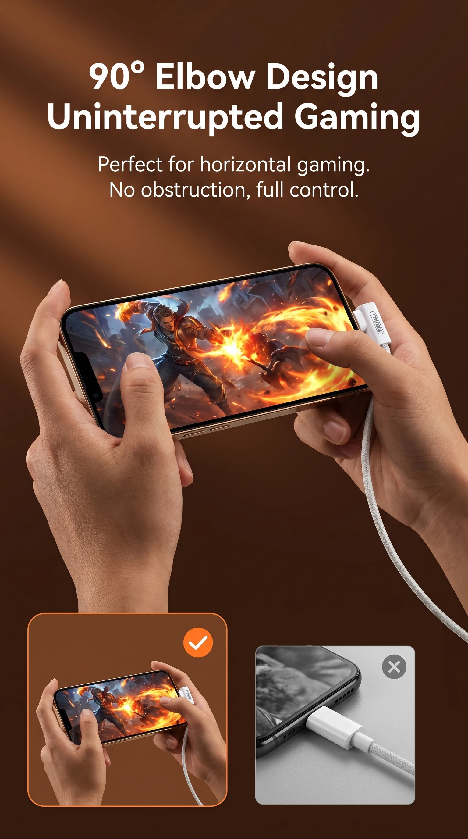 NNBILI 90 Degree Elbow USB C to Type C Fast Charge Cable For iPhone 18 17 Samsung Xiaomi Redmi POCO OnePlus Braided Type C Cable