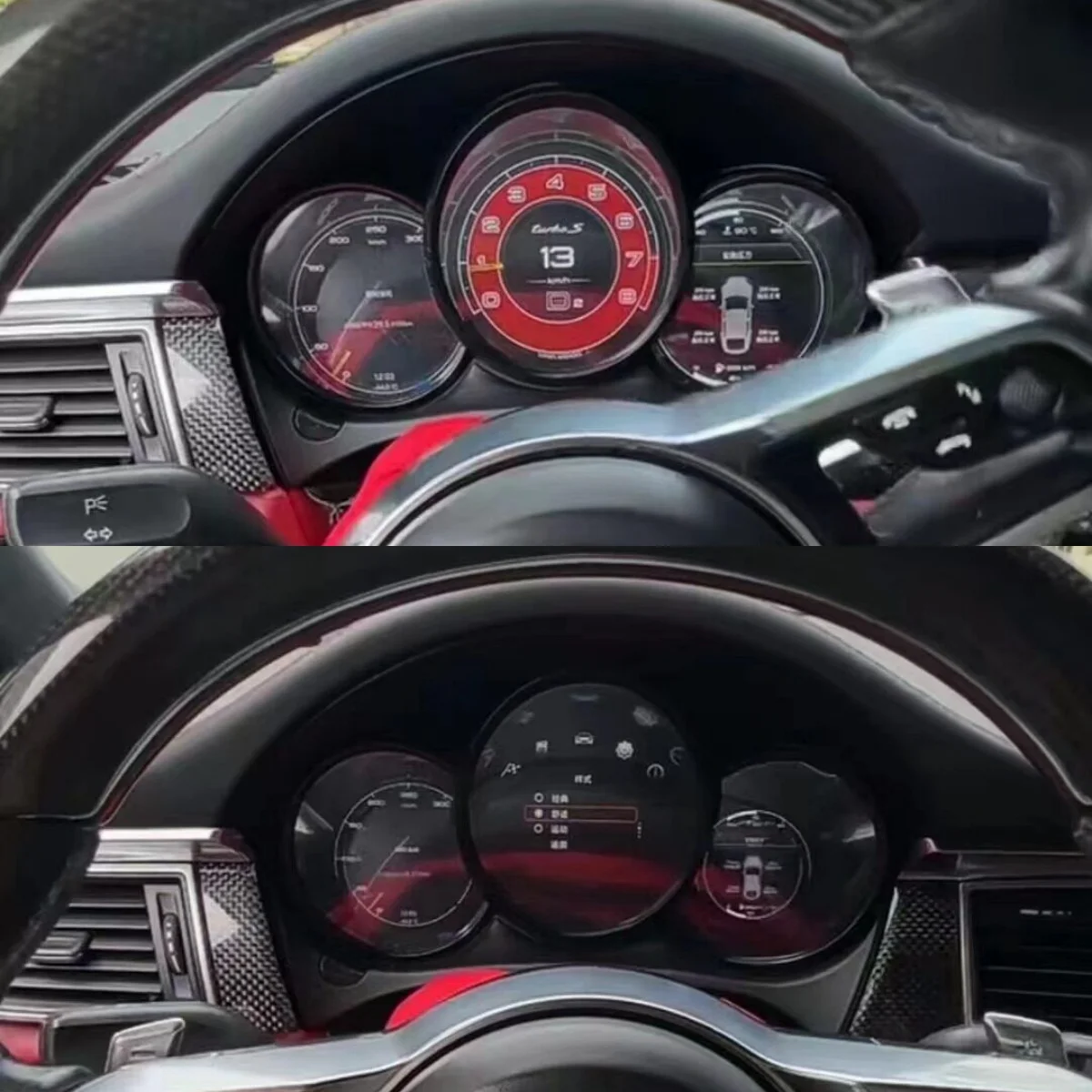 A Car Digital Cluster For Porsche Cayman Boxster 981.1-987.2 2005-2012 Dashboard Odometer Instrument Panel Speedometer Head Unit