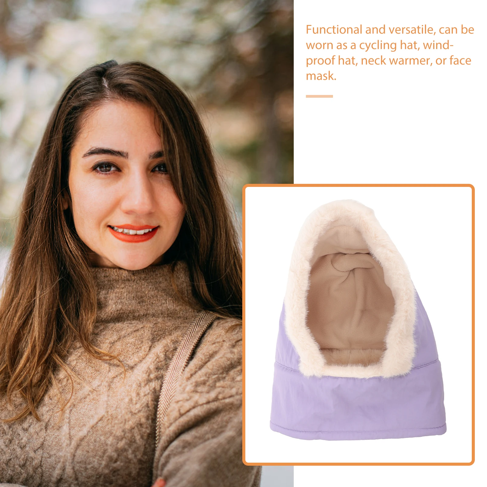 

Winter Facial Hood Windproof Neck Warmer Mask for Cycling Motorcycle Outdoor Riding Skiing Hiking Running Fishing Sports