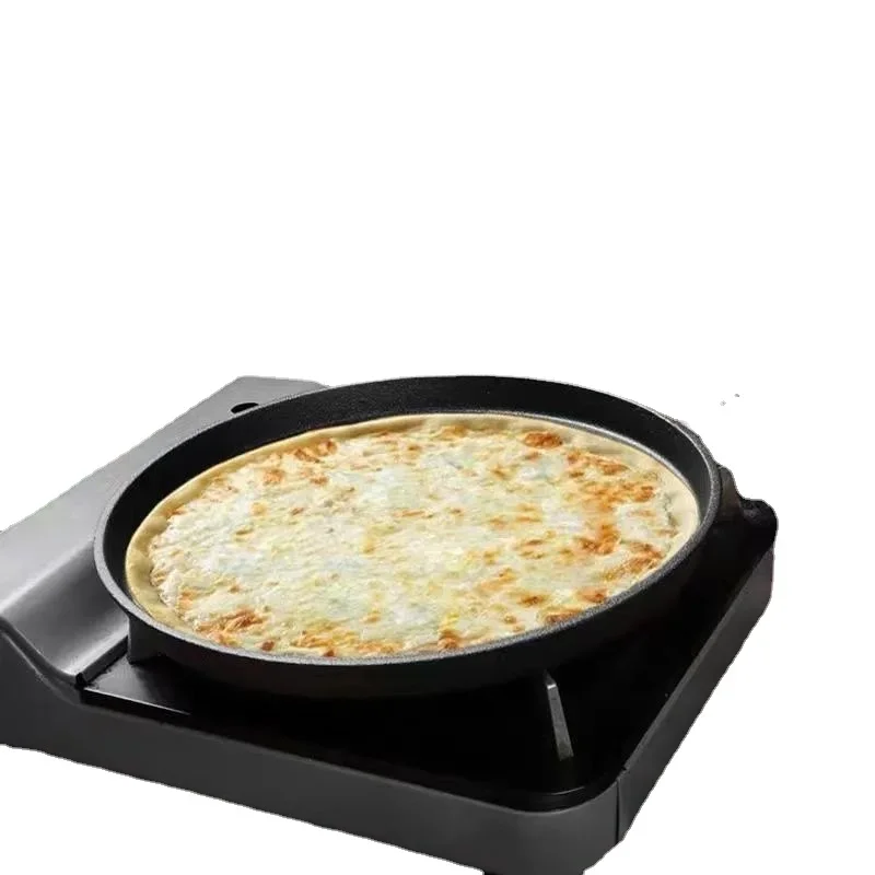 26cm Cast Iron Frying Pan Uncoated Non-stick Egg Pancake Pan Crepe Maker Steak Frying Pot Gas Induction Cooker Kitchen Cookware