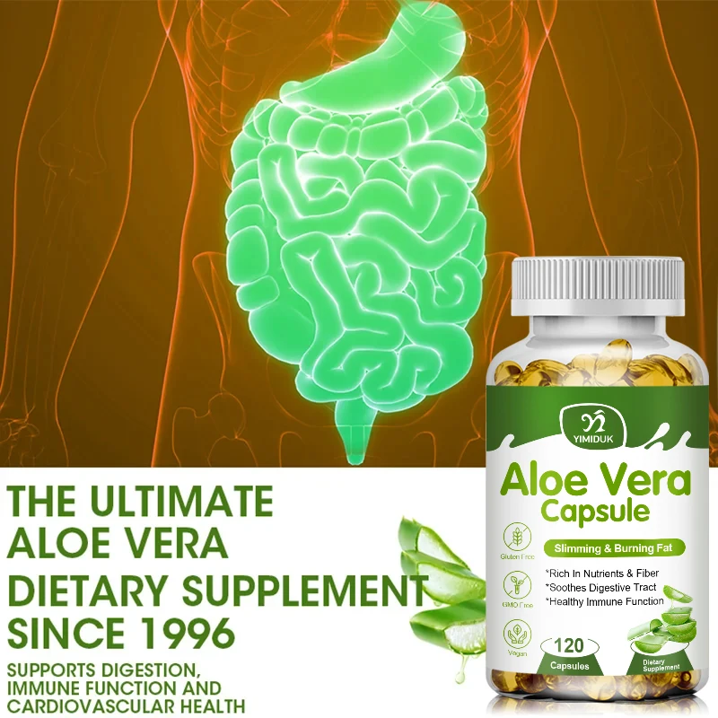 Natural Aloe Vera Extract Capsules - Healthy Digestive Products, Slim Body Detox Product, Dietary Supplements