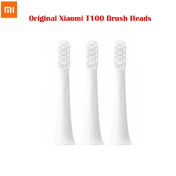 Cabezal de cepillo de dientes Original para XIAOMI T100, cepillo de dientes eléctrico sónico, blanqueamiento, cabezales de repuesto suaves, cepillo de cerdas de limpieza, 1-3 piezas