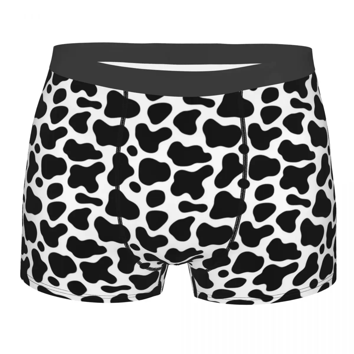 Boxer Underpants Shorts Cow Spots Animal Print Panties Men Comfortable Underwear for Homme Man Boyfriend Gift