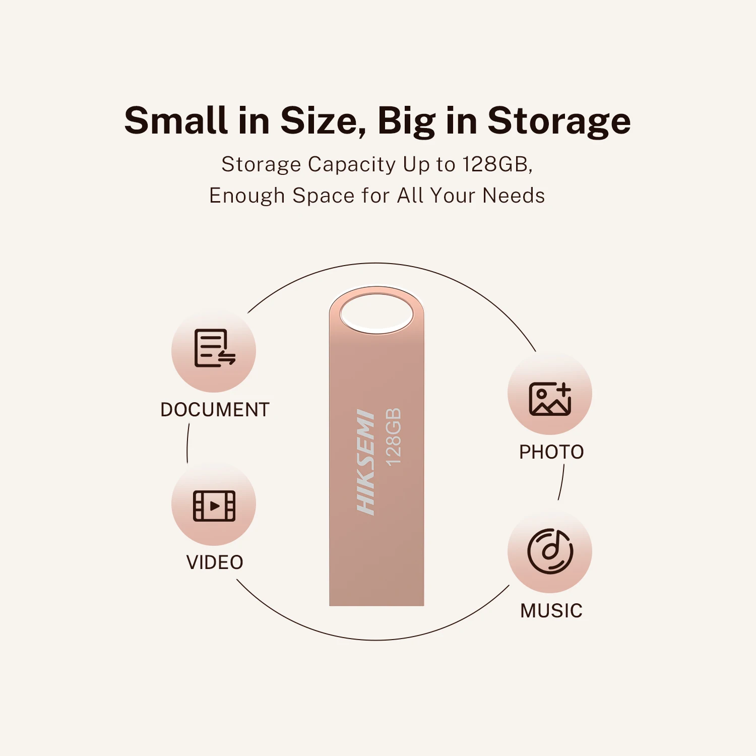 HIKSEMI USB3.0 محرك فلاش 128 جيجابايت بندريف غلاف معدني عالي السرعة عصا الذاكرة لهاتف الكمبيوتر OTG متوافق مع تخزين البيانات الآمنة