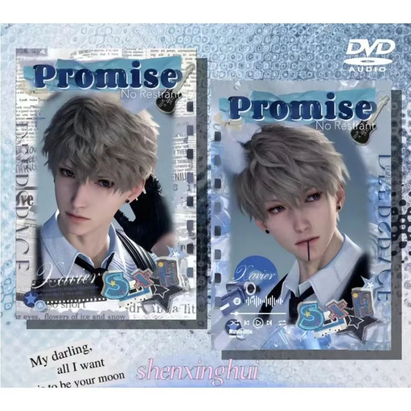 

Love and Deepspace Anime Small Card 3inch Xavier Zayne Photo Cards Photomasks Diy Stationery Kids Friends Gift for Fans Cos
