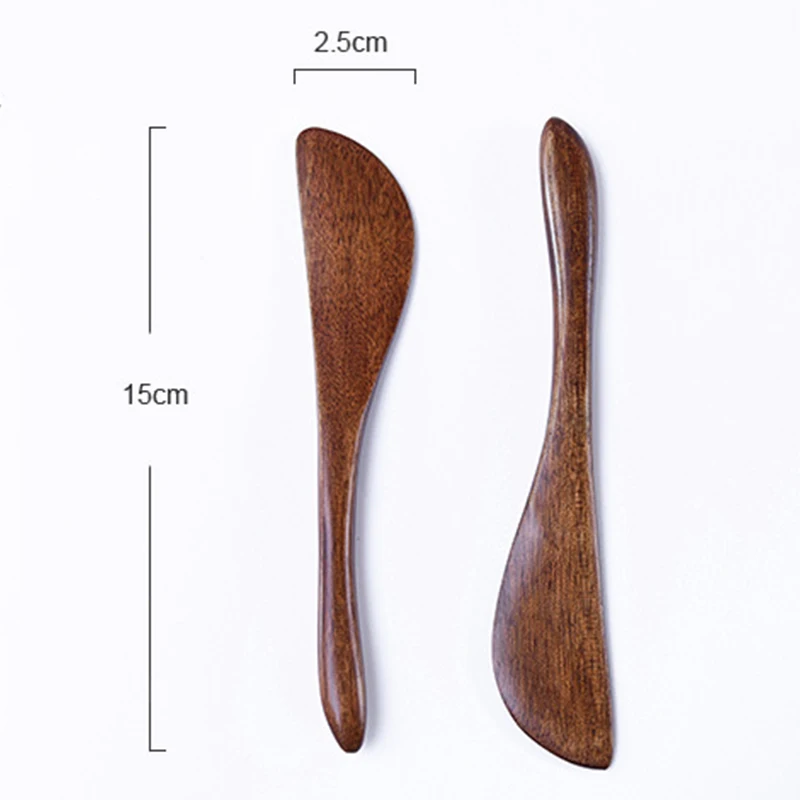 1/3pcs Wooden marmalade Knife Japan Butter spatula Dinner Knives Thick Handle Knife Style Cheese Cutter Kitchen accessories