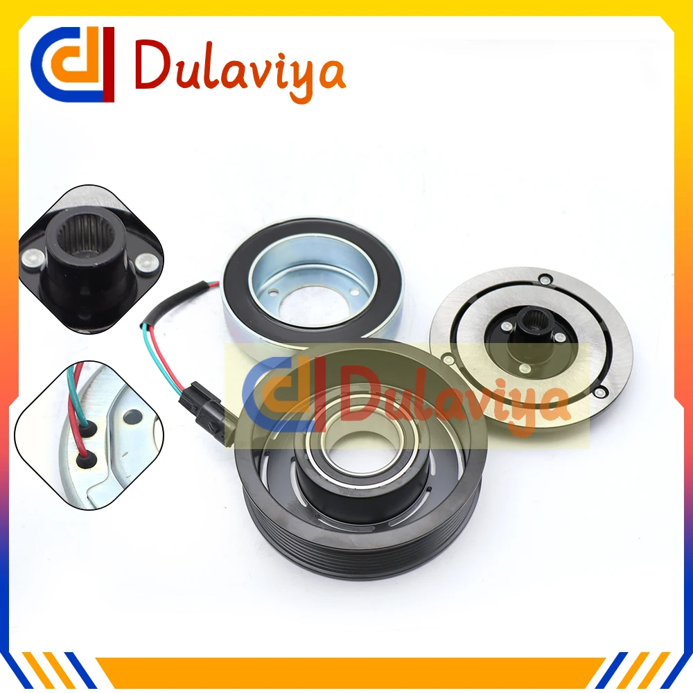 

Шкив компрессора кондиционера для DKS17D Renault KOLEOS HY0K 2.0 M9R 926007877R Z0010612A 92600JY02A 92600-7877R 92600-JY02A