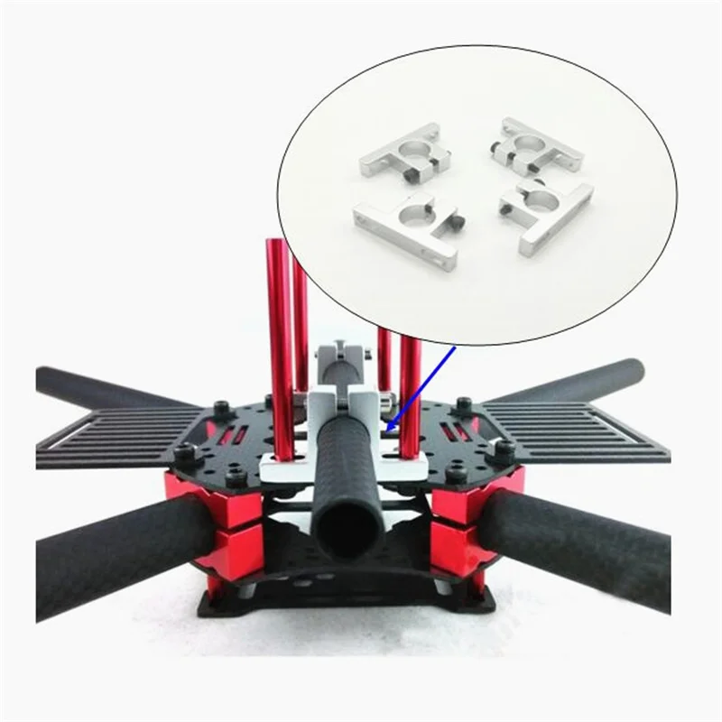 Model Vliegtuig Quadcopter Accessoires Multi-Rotor Aluminium Buis Klem Buis Motor Basis 12Mm