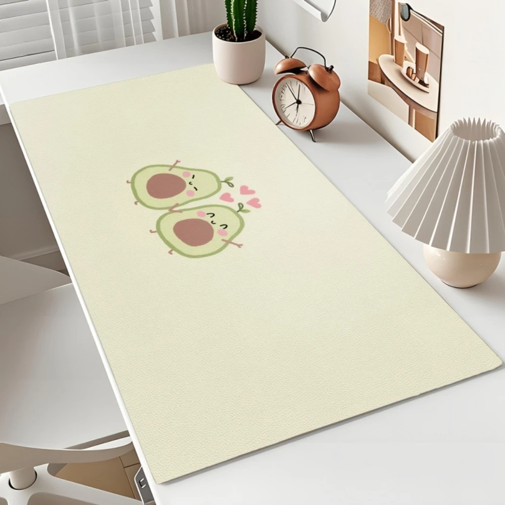 Anti-slip and heat-resistant oval table mat, with a cute avocado pattern design alfombrillas gaming decoração setup gamer