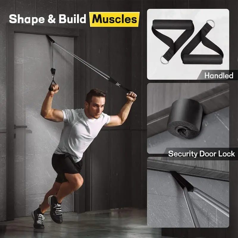 

Workout Resistance Bands Adjustable Fitness Straps Home Gym Hangable Resistance Bands For Yoga Booty Core Arm Leg Exercise