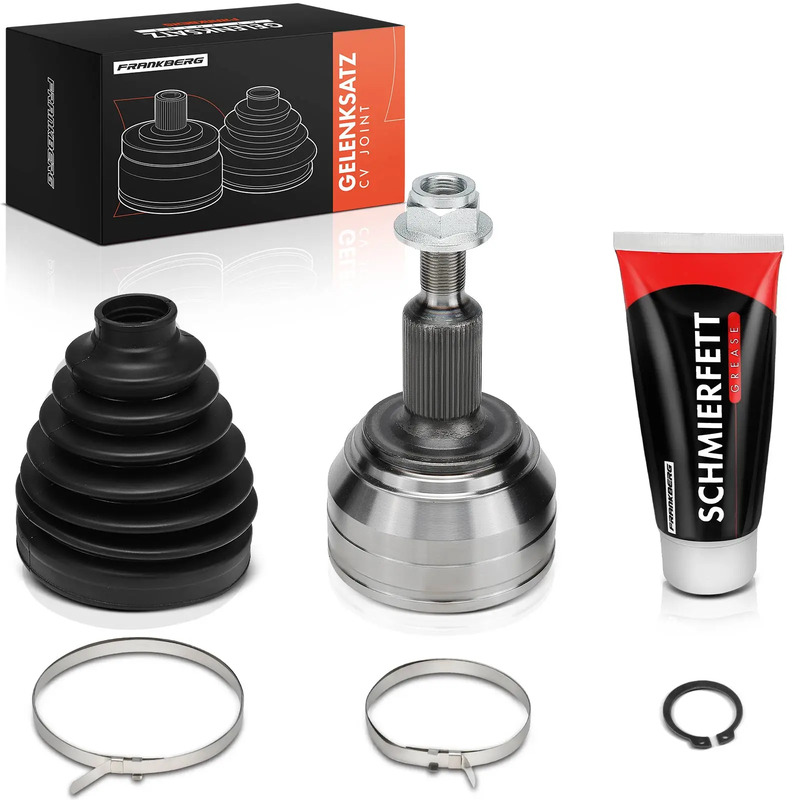 Frankberg 1x Aandrijfas Set Vooras voor VW Crafter Bus Box MAN TGE Bj vanaf 2016 2N0498099AX 2N0498099A 12-212005