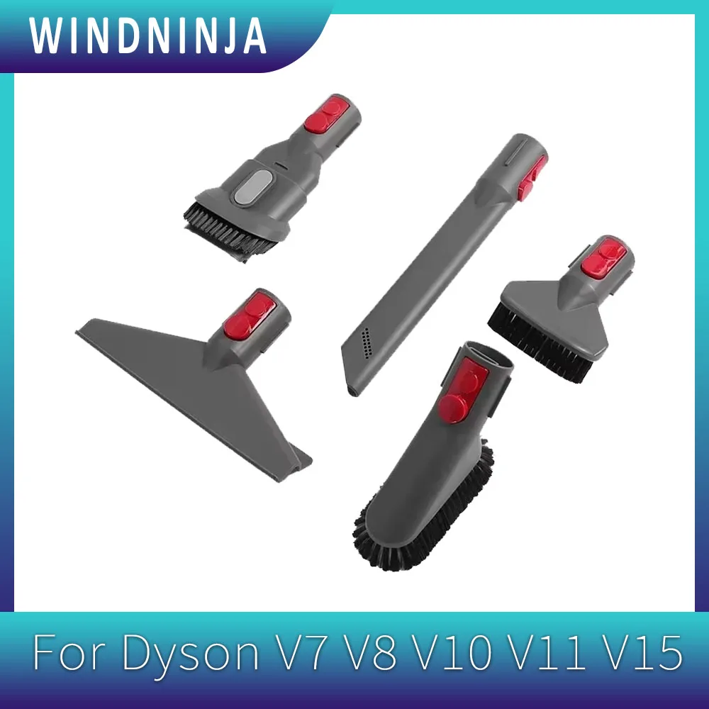 Acessórios para aspirador de pó portátil, peças de reposição para dyson v7 v8 v10 v11 v15, cabeça de sucção, tubo de extensão de haste telescópica