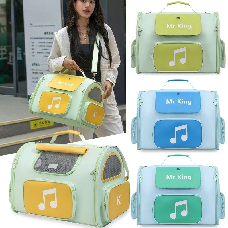 

Сумка для домашних животных, портативная портативная сумка через плечо для кошек, дышащий рюкзак, товары для домашних животных