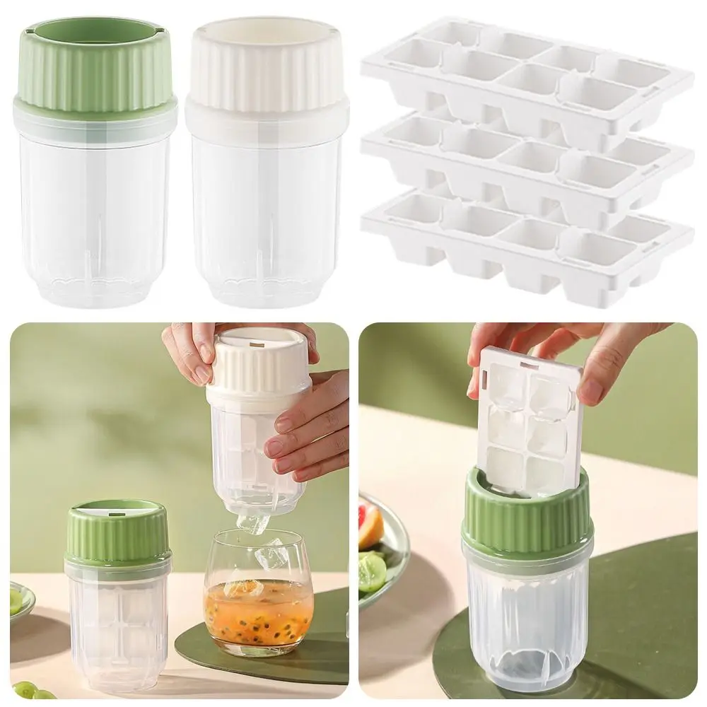 

New Portable Twisted Ice Cube Mold Transparent Multifunctional Rotating Ice Removal DIY Instant Cup