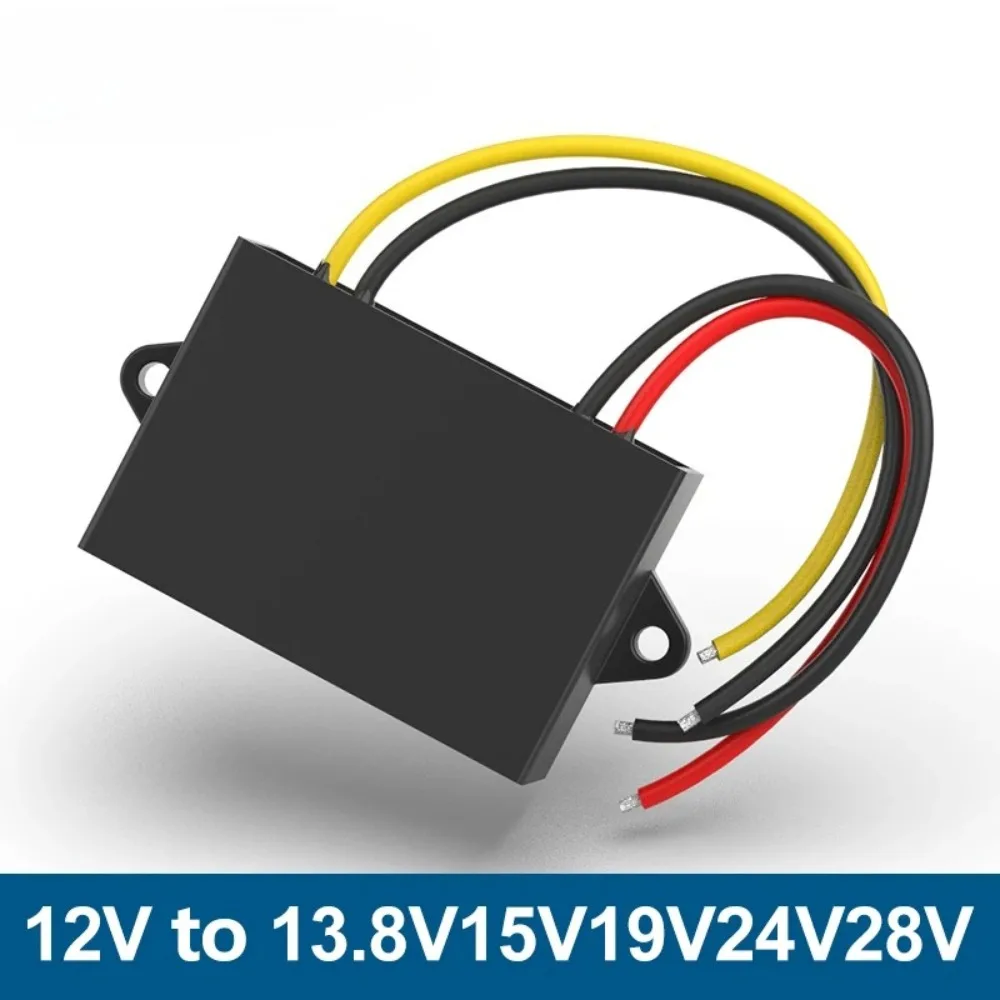 DC-DC Boost Converter 12V/ to 19V 24V 28V 15V Reliable 1A -5A Automotive Voltage Regulator Boost Power Supply Module Waterproof