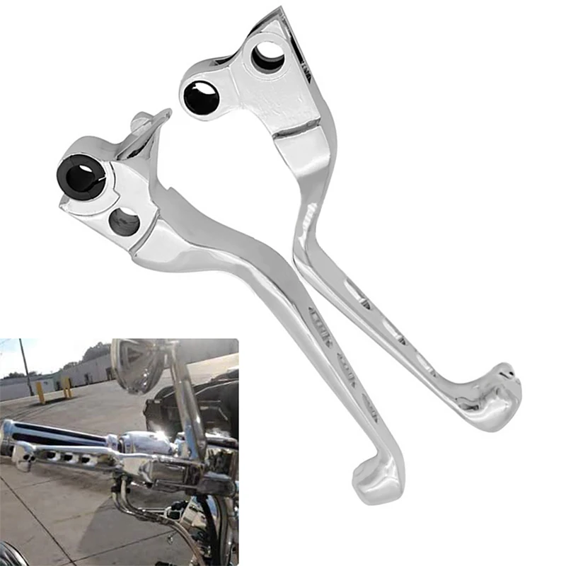 2pcs Motorcycle Clutch Brake Lever Handle Aluminum Motorcycle Brake Handle for Harley Davidson XL Sportster 883 AND 1200 Softail