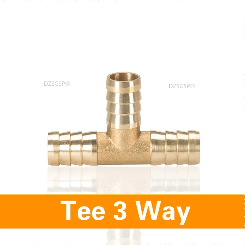 Brass Barb Pipe Fitting 2 3 4 way connector For 4mm 5mm 6mm 8mm 10mm 12mm 16mm 19mm hose copper Pagoda Water Tube Fittings