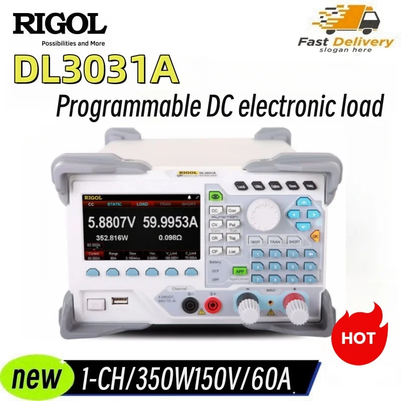 

Rigol DL3031A Programmable DC Electronic Load (Single Channel, 150V/60A/30kHz 350W) with High Resolution