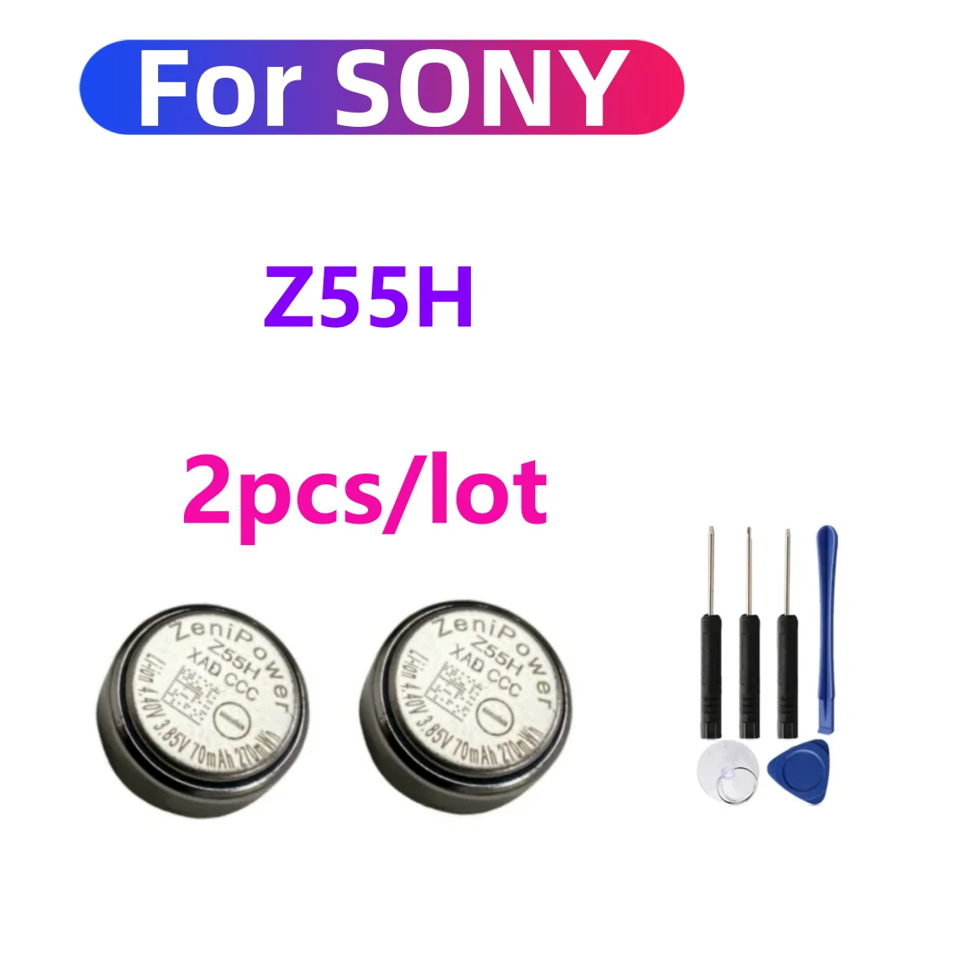 702428 For ZeniPower Z55H 3.85V 75mAh Battery For SONY WF-1000XM4 1000XM4 XM4 Bluetooth Earbuds Headset Batteria + Free Tools