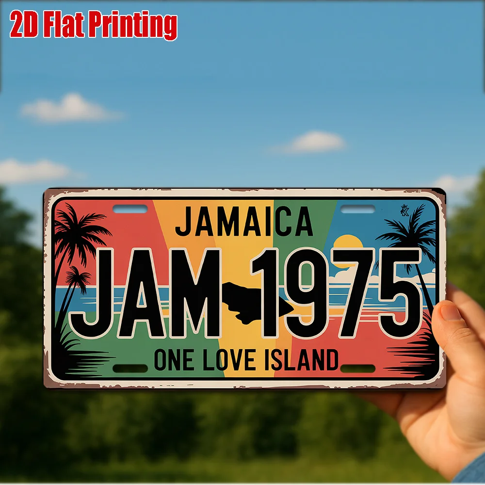 2D Flat, 2D Flat Printing, 1pc, Vintage Metal Sign, for Decorationg Only, Outdoor Wall Art (11.8