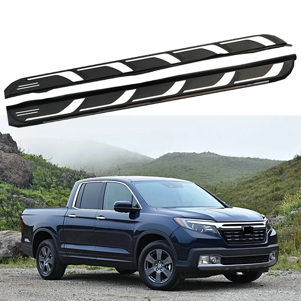 2PCS Side Step fits for Honda Ridgeline 2017 2018 2019 2020 2021 2022 2023 2024 Running Board Nerf Bars Stairs Aluminium Pedal