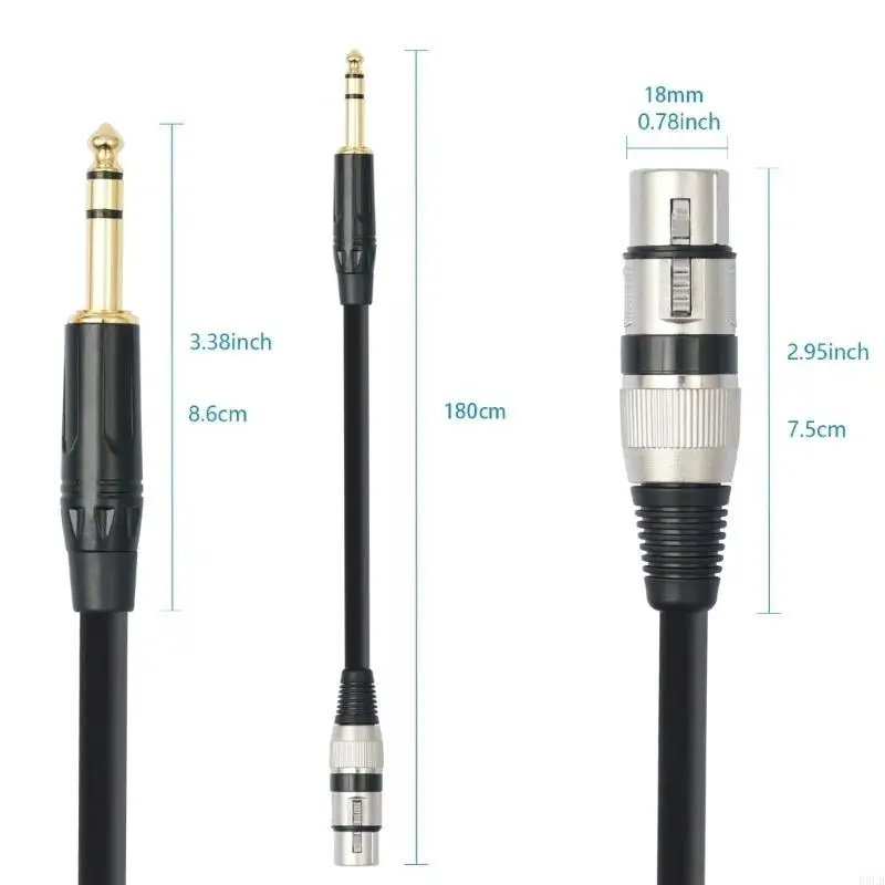 

2025 New Convenient XLRto TRS Cable,XLRto 1/4 Cable,1/4 toXLR Male to Female Cable