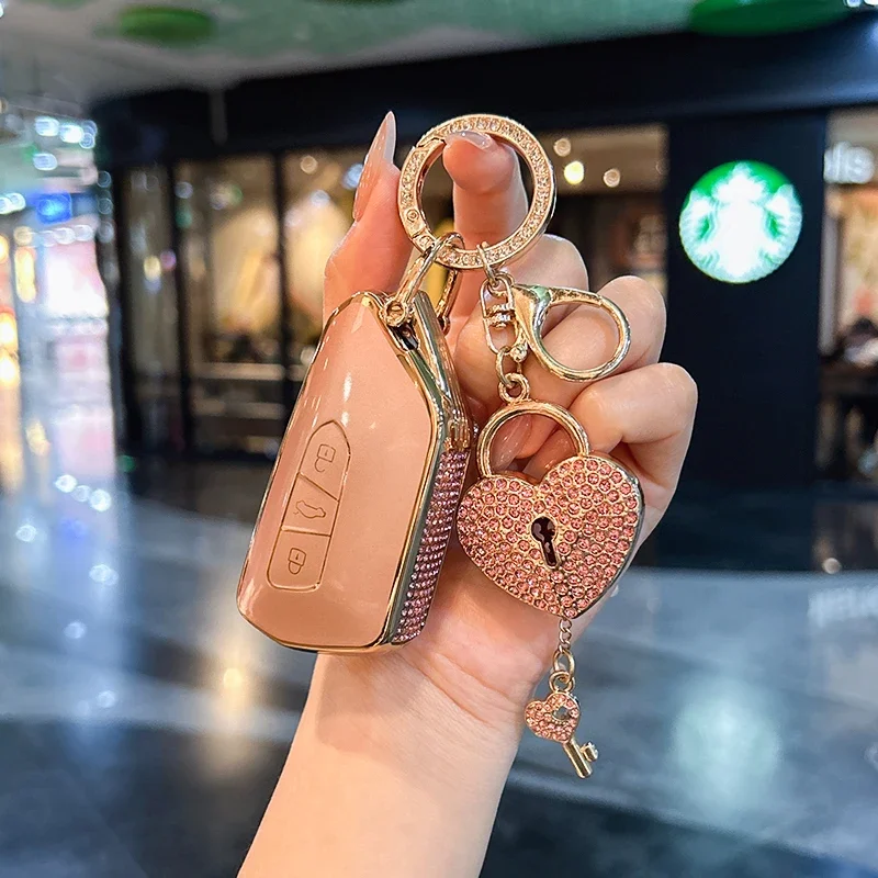 

For Volkswagen LaMano keycase 24 Magotan B9 terramont tavendor ID3 golf 8 id6 id7 talagon ID4 keycover keyshell chain car case