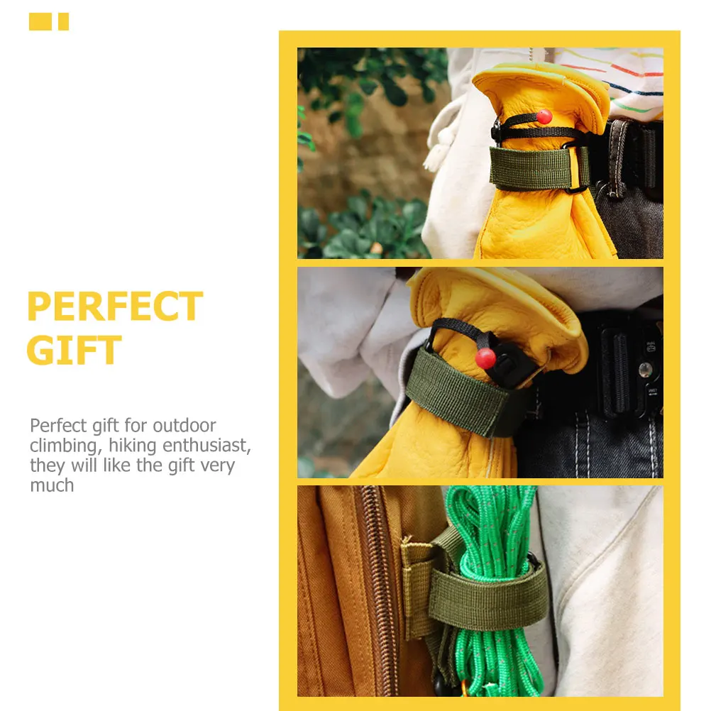 

5Pcs Glove Holders Nylon Camping Straps Hiking Rope Holders Glove Leashes Multipurpose Outdoor Glove Strap Holders