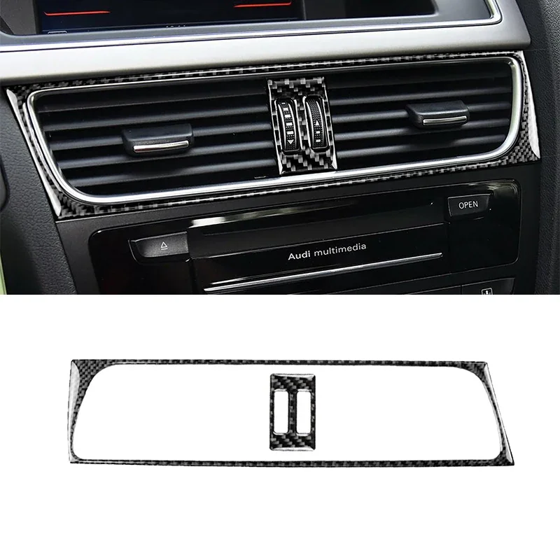 

Real Carbon Fiber Interior Middle Console Air Vent Outlet Cover Trim Inner Sticker For Audi A4 B8 2009-2016 /A5 08-17 /Q5 09-17