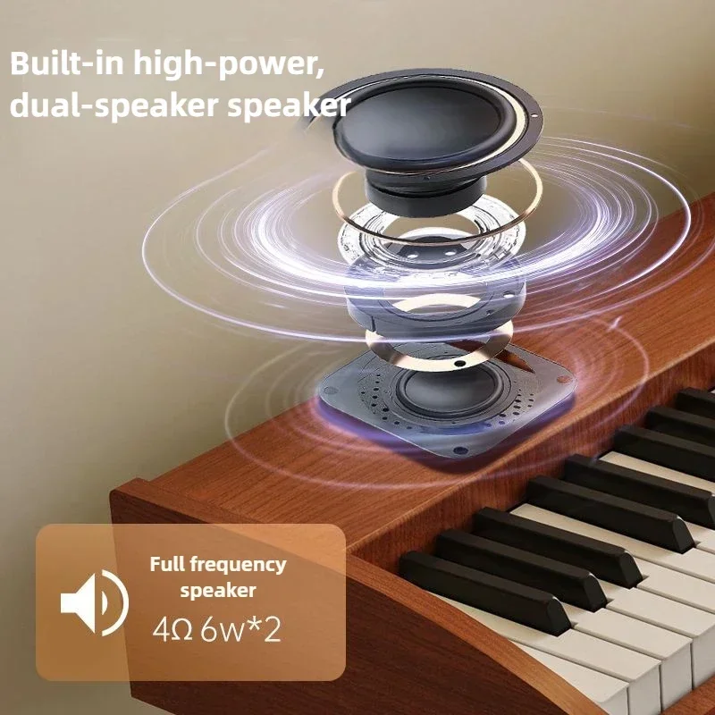 بيانو إلكتروني للكبار للمبتدئين مكون من 88 مفتاحًا، لوحة مفاتيح موسيقية محمولة، جهاز إلكتروني مرن للأطفال