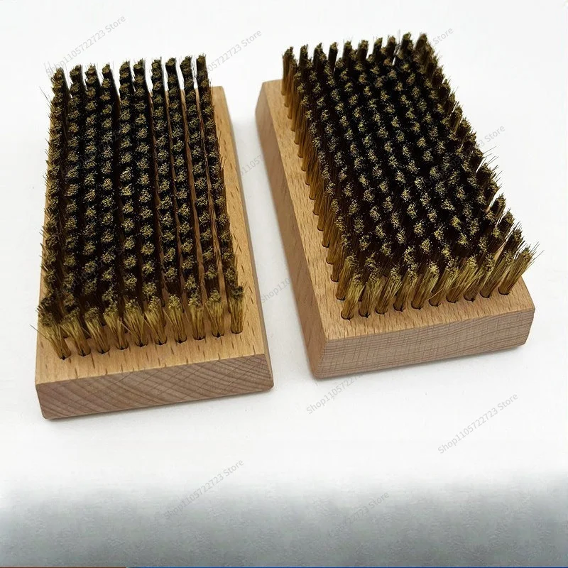 For Steel Wire Brush 0.127 Copper Wire Brush 0.076 Ceramic Anilox Roller Cleaning Brush Printing Machine Steel Gravure Plate