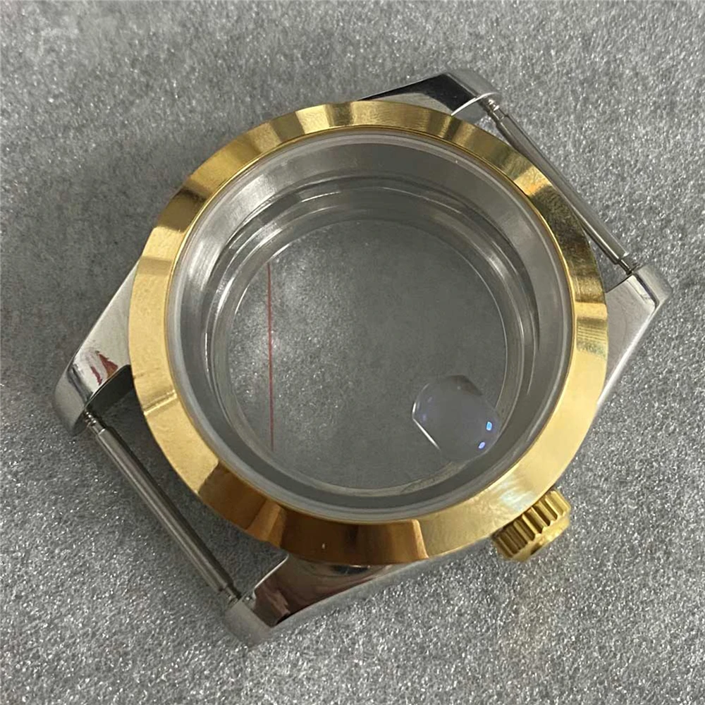 39Mm Oyster Perpetual/Fluted Bezel Case Sapphire แก้วโปร่งใสปกหลังชายนาฬิกากลไกสำหรับ NH35/NH36การเคลื่อนไหว