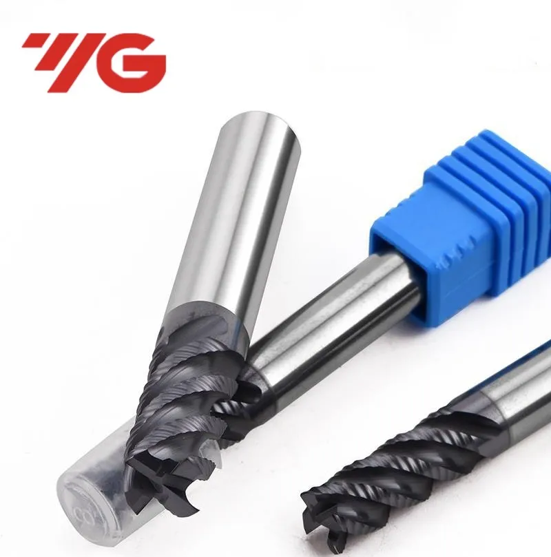 1 pz YG 4 flauto fresa a spirale ondulata in acciaio al tungsteno emc11horif6 8 10 12 acciaio inossidabile speciale