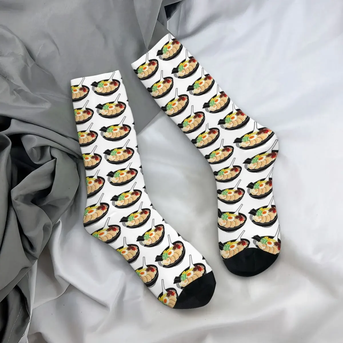 Ramen Noodles Bowl Looks Yummy Socks Harajuku High Quality Stockings All Season Long Socks Accessories Unisex Christmas Gifts