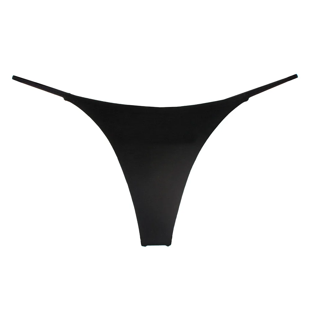 

New double thin band sexy girl thong low waist bikini cotton ladies underwear