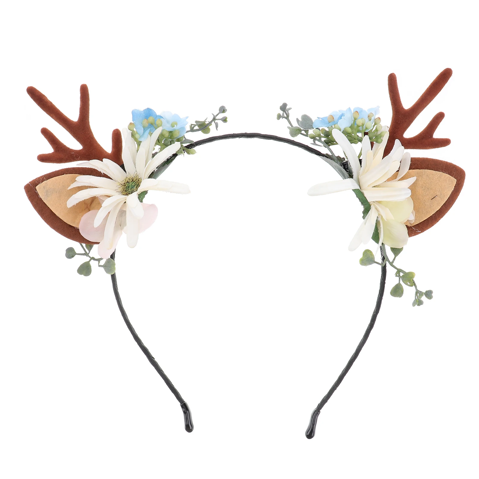 

1Pcs Christmas Antler Hair Band Floral Headdress Party Hair Hoop for Kids Girls Lightweight Comfortable Gift Flower Headwear