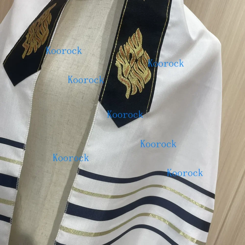 50*180CM Jewish Tallits Katan, 1 pc Prayer shawl with tzitzit strings, Israel Traditional Tallitot With Blessing On Neckband
