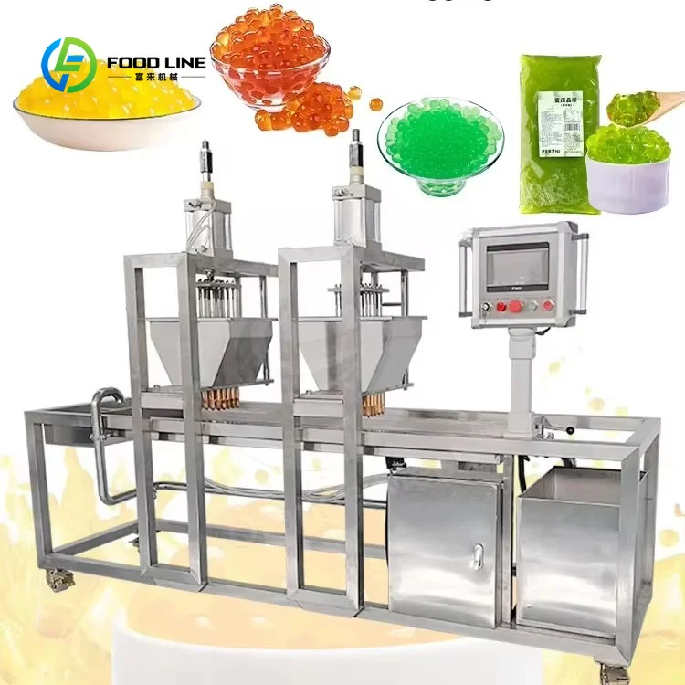 Customized Artificial Caviar Making Machine Popping Boba Juice Ball Depositing Production Line Bubble Tea Pearls Machine