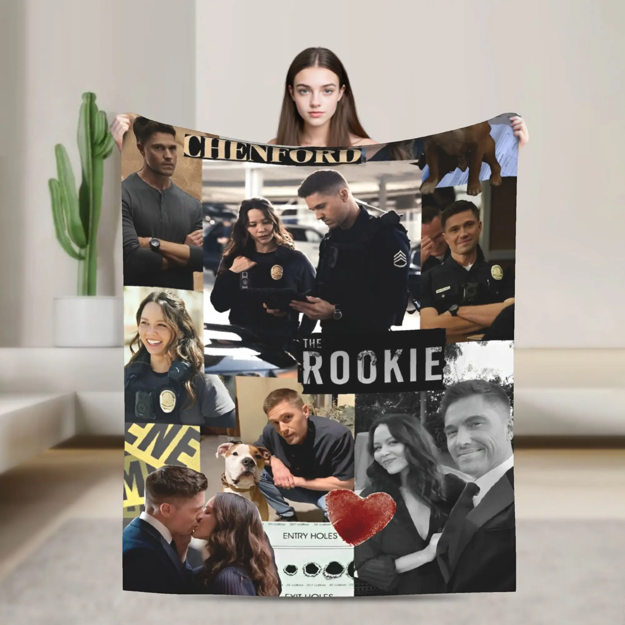 Tim Bradford Rookie Blankets Fleece  Soft Throw Blankets for Airplane Travel Bed Rug