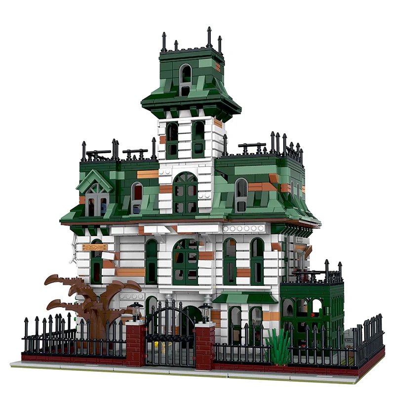 3378PCS MOC Horror Movie Addams House Building Blocks Darkness Villa Modello di architettura modulare Giocattoli fai da te per bambini Regalo di Halloween