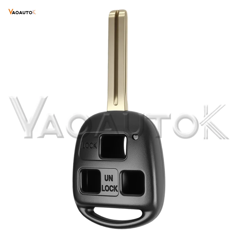 50171 Chiave per auto adatta IS300 LS400 RX300 RX400 IS200 ES300 GS300 GS400 GS430 Fob remoto 433 Mhz 4D68 Chip Blade No Logo 2 3 pulsanti