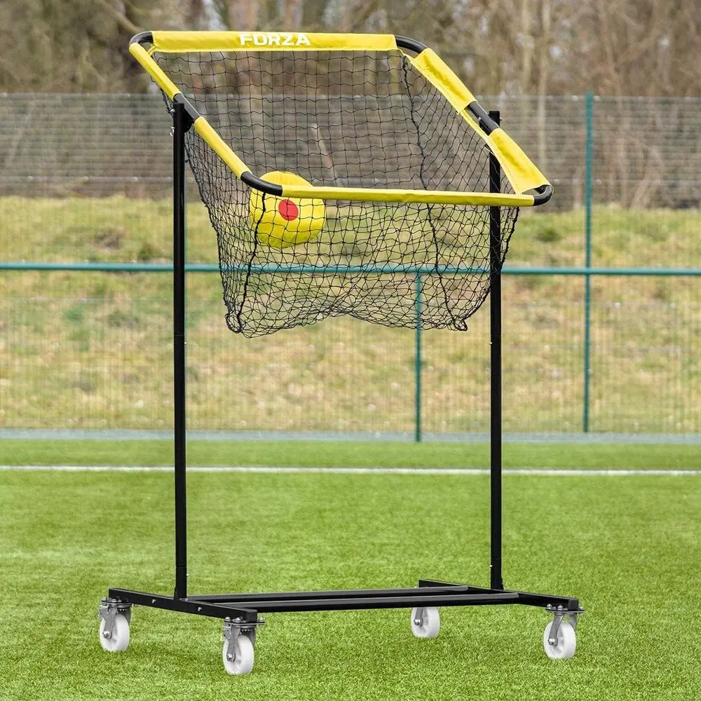 

Adjustable Angle Quarterback Training Net with Durable Steel Frame and Portable Wheels