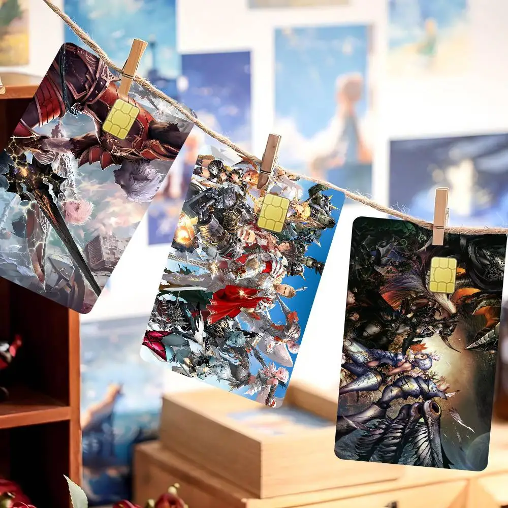 Role-playing Game Lineage 2 Credit Card Skin Stickers No Adhesive Residue Water Proof For VISA Credit Card Subway Access Card