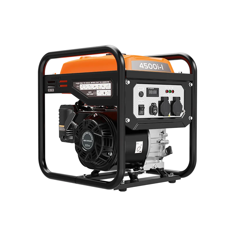 4KW 3500w  Powered Open Frame Design Inverter Generators With Portable Electric Light For House And Factory