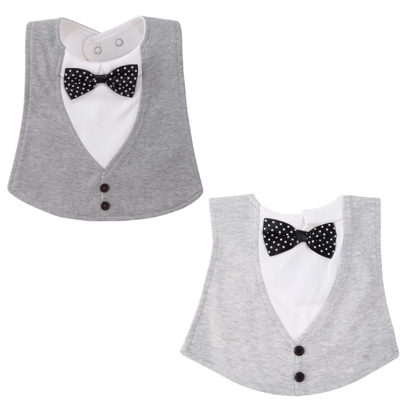 

Soft Baby Bandana Bibs Drooling And Teething 4 Layers Bow Tie Apparel Access