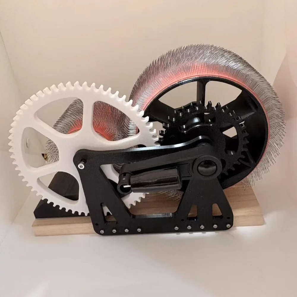 Manual Fast Wool Fiber Carder Household Hand-Crank Blending Tool for Spinning Craft