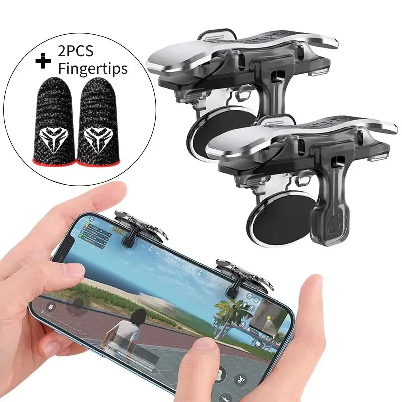 1 paar Spiel Trigger für PUBG Handy Controller Gamepad Joystick Schießen L1 R1 Schlüssel Taste Handys Gaming Zubehör