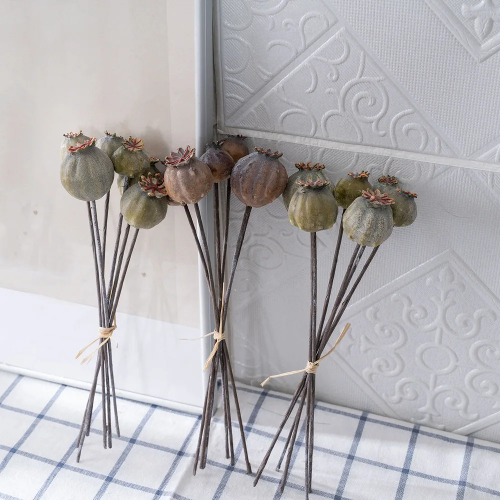 Новые искусственные цветы с фруктами мака, фейерверк, фруктовый букет для дома, свадебный декор, 6 шт./бучок, искусственные растения, ваза, настольная сцена Новые искусственные цветы с фруктами мака, фейерверк, фруктовый букет для дома, свадебный декор, 6 шт./бучок, искусственные растения, ваза, настольная сцена